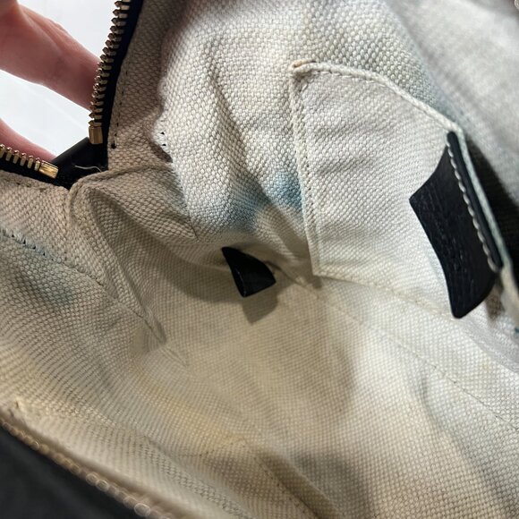 $1280 GUCCI Black Leather Disco Soho Gold Hardware Tassel Crossbody Bag as is - Picture 14 of 16